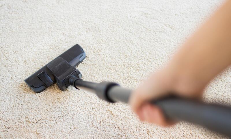 vacuuming all the carpets